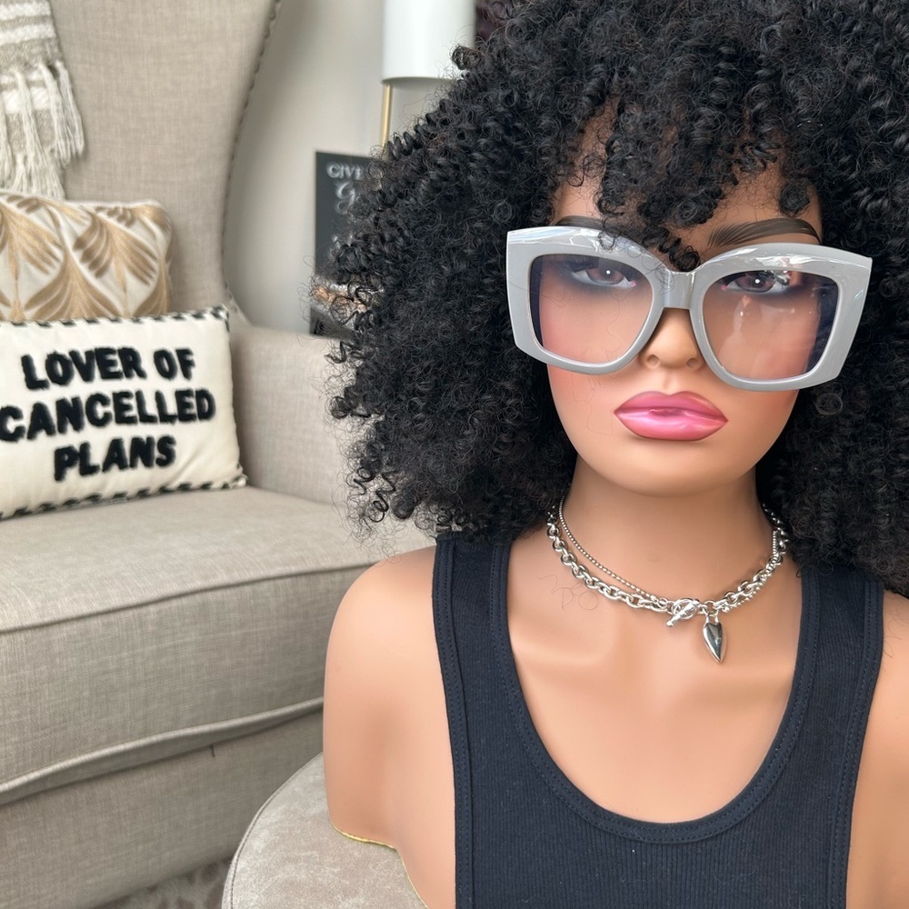 ✨ NEW Matte gray oversized statement Sunglasses N… - image 3